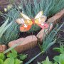 2865 Градинска декорация пеперуда на колче, снимка 1