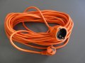 Удължителен кабел, разклонител, за тримери, косачки за трева, верижни триони и други 20 м. Оранжев !, снимка 1