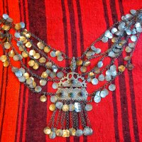 Стар възрожденски сребърен накит,нагръдник, снимка 1 - Антикварни и старинни предмети - 33472155