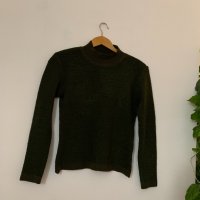 Зелена блуза xs/s, снимка 2 - Блузи с дълъг ръкав и пуловери - 39094918