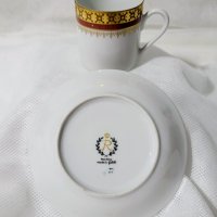 Колекционерска порцеланова чаша с чинийка Reichenbach Germany., снимка 7 - Чаши - 43875957
