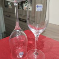 Кристални чаши за вино, нови , снимка 1 - Чаши - 40185590