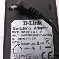Адаптер D-Link 0421S-50 48V-0,5A, снимка 1 - Кабели и адаптери - 28640004