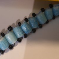 Гривна със сини камъчета, снимка 6 - Други - 39951101