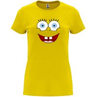 Нова дамска тениска Спондж боб (SpongeBob) в жълт цвят, снимка 1 - Тениски - 44138793