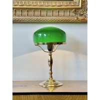 Настолна лампа "Кабинет" (зелена), снимка 1 - Настолни лампи - 44114326