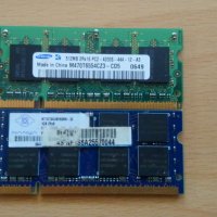рам памет за лаптоп RAM DDR2 Samsung Nanya 1GB 512MB