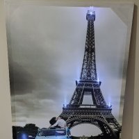 Светеща картина с LED осветление - Айфелова кула 69, снимка 2 - Картини - 40575493