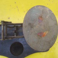 Рядка везна антика -месинг бронз дърво метал с инициали NB, снимка 11 - Антикварни и старинни предмети - 29067096