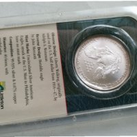 Сребърна монета 1 долар 2000г, снимка 9 - Нумизматика и бонистика - 32385509