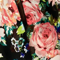 Красива дамска риза с принт цветя рози oversized овърсайз флорална H&M oversize, р. 38 M, снимка 3 - Ризи - 43196090
