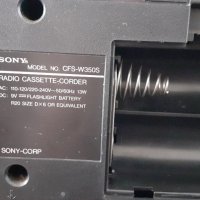 Радиокасетофон Sony CFS-W350S двукасетен, снимка 3 - Радиокасетофони, транзистори - 32335248