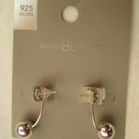 Bijou Brigitte нови сребърни обици с родиево покритие., снимка 1 - Обеци - 43561311