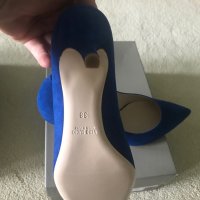 Vario, италиански,естествен велур обувки,нови, снимка 5 - Дамски обувки на ток - 33158731