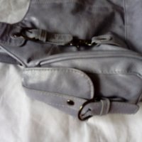 Светло лилава дамска чанта с дръжки и странични джобчета, снимка 4 - Чанти - 28400000
