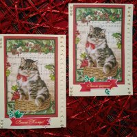 Коледни и Новогодишни картички, снимка 16 - Коледни подаръци - 30732858