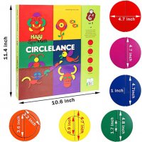 Дървени цветна игра Монтесори Circlelance Habi Spiel Мath Montessori, снимка 3 - Образователни игри - 34878951