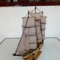 Макет на дървен кораб, снимка 2 - Други ценни предмети - 35242880