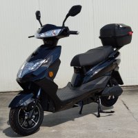 Електрически скутер My Force черен цвят с регистрация и багажник, снимка 4 - Мотоциклети и мототехника - 37027568