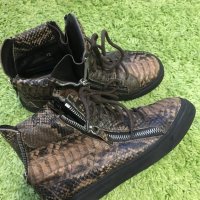 1000 % GIUSEPPE ZANOTTI  Snakeskin Sneakers, снимка 6 - Кецове - 28513171