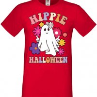 Мъжка тениска Hippie Halloween,Halloween,Хелоуин,Празник,Забавление,Изненада,Обичаи,, снимка 4 - Тениски - 38135440