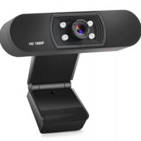Видеоконференция FULL HD 1080P Web Камера с Микрофон за PC Smart TV STB TV Box Универсална Поддръжка, снимка 2 - HD камери - 28521131