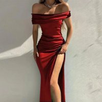 НОВА Елегантна Червена рокля размер Л, снимка 1 - Рокли - 43301898