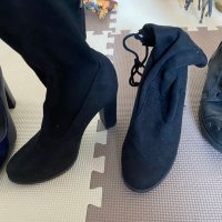 Обувки на ток, кецове конверс, велурени обувкик, снимка 3 - Дамски обувки на ток - 36917081