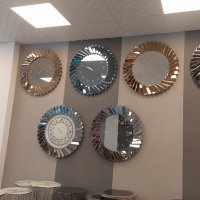 3д огледален стенен часовник тип елеганс-класик.Клас А полирано, огледално стъкло с основа от мдф. Е, снимка 11 - Стенни часовници - 38891264