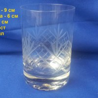Кристални чаши за концентрат, ръчна гравюра 6 бр, снимка 2 - Чаши - 38577017