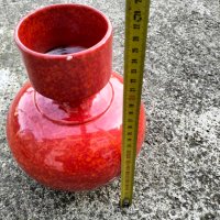 Италианска ваза Citano от червен порцелан, снимка 2 - Антикварни и старинни предмети - 43593913