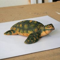 Продавам ръчно изработена статуетка . Водна костенурка ., снимка 2 - Статуетки - 36892267