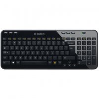 Клавиатура Logitech(DEU) K360, безжична, USB, черна, снимка 1 - Клавиатури и мишки - 39339681