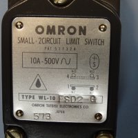 краен изключвател Omron WL-10 FSD2-G small 2-circuit limit switch 10A 500VAC, снимка 5 - Резервни части за машини - 37719106