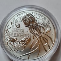 1 oz Сребро Кубо Медуза 2023, снимка 3 - Нумизматика и бонистика - 38795802