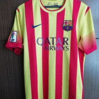 Barcelona Neymar Jr Nike оригинална тениска фланелка Неймар Барселона 2013-2014 Away размер L, снимка 2 - Тениски - 43241118