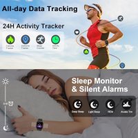 Нов Bluetooth Смарт Часовник - Здравен Монитор, 113 Спортни Режима, Високоговорител, снимка 5 - Смарт гривни - 43766598