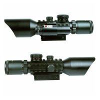Бързомерец оптически прицел оптика оръжие мерник червен лазер бързомер еърсофт въздушна ловна пушка, снимка 2 - Оборудване и аксесоари за оръжия - 24182391