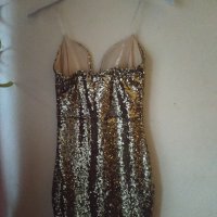 Златни бална / официална рокля, снимка 2 - Рокли - 43568465