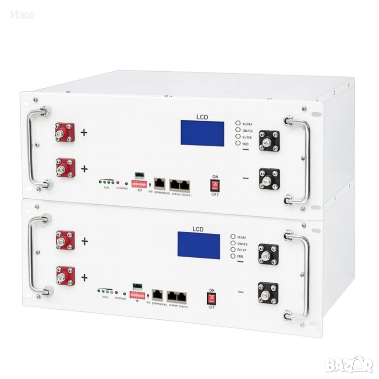 2 броя 51,2v 100ah.5.2kWh LiFePO4 СОЛАРНА БАТЕРИЯ  , снимка 1