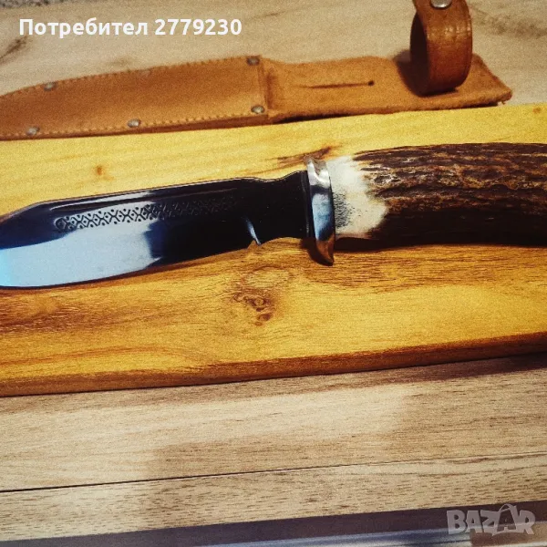 Ловен масивен нож ръчна изработка Нов!, снимка 1