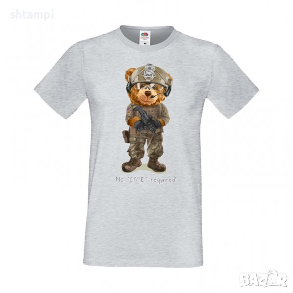 Мъжка тениска  bear No CAPE required,Мече,Меченце,Животно, Играчка,Изненада,Подарък,Повод,, снимка 1