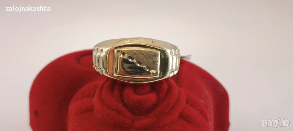 Мъжки-Златен пръстен -2,60гр/14кр, снимка 1