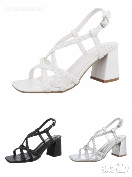 Дамски сандали на ток, 3цвята , снимка 1