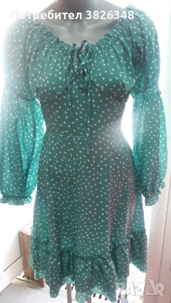 Рокля дамска сатен , снимка 1