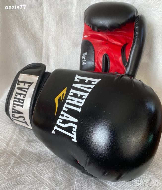 Боксови ръкавици EVERLAST, размер 28, 45лв, с подарък ленти the HAMMERS, снимка 1
