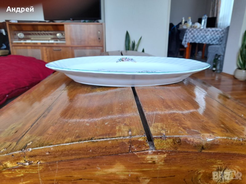 Стара порцеланова чиния,плато #6, снимка 1