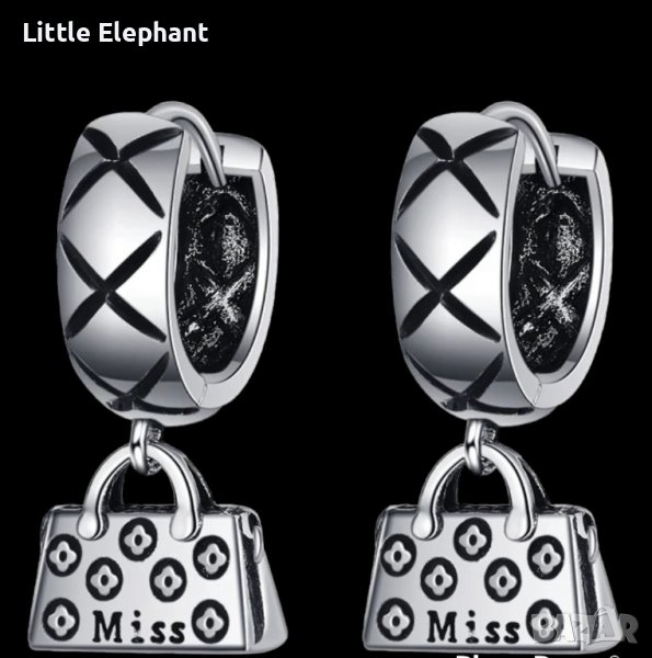 Дизайнерски модел висящи сребърни обеци,колекция"Famouse"/нови, снимка 1