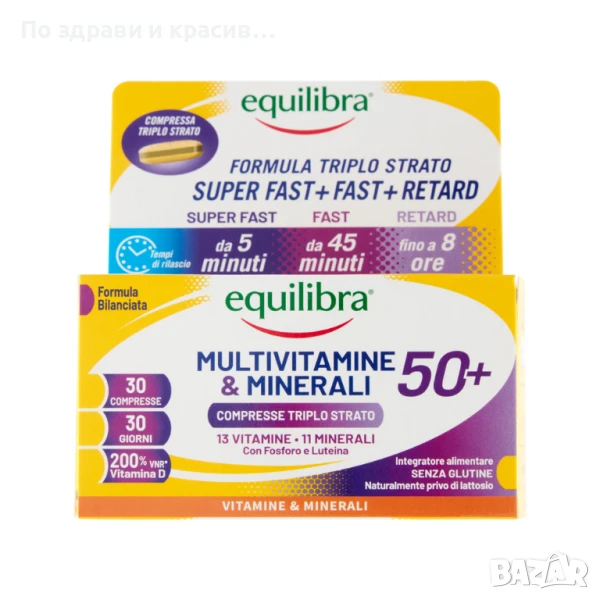 Мултивитамини и минерали 50+, 30 таблетки, снимка 1