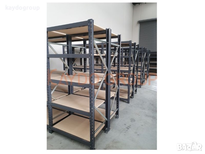 Налични Стелажи за склад и магазин, ръчна обработка, сив цвят, снимка 1